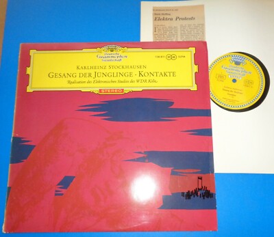 KARLHEINZ STOCKHAUSEN Gesang der Junglinge, Kontakte - DGG Red