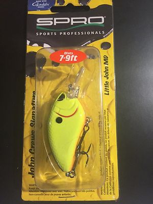 Spro Little John MD 50 1/2 Oz Dives 7-9 Ft Chart Black #01