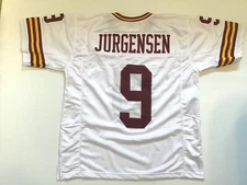 UNSIGNED CUSTOM Sewn Stitched Sonny Jurgensen White Jersey - M, L, XL, 2XL
