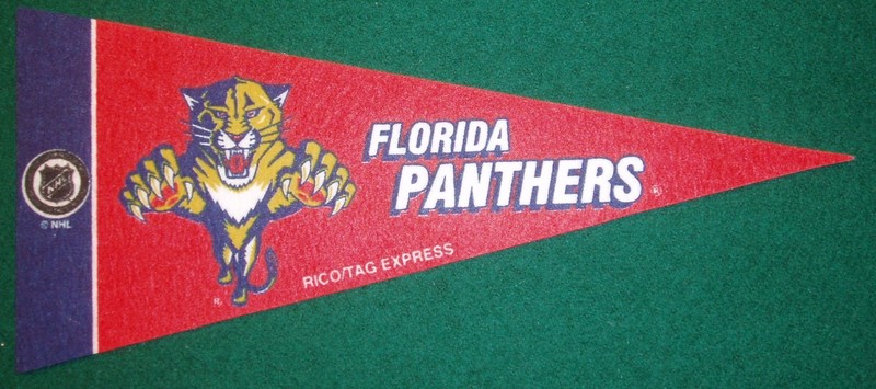 FLORIDA PANTHERS NHL MINI PENNANT, NEW & MADE IN USA