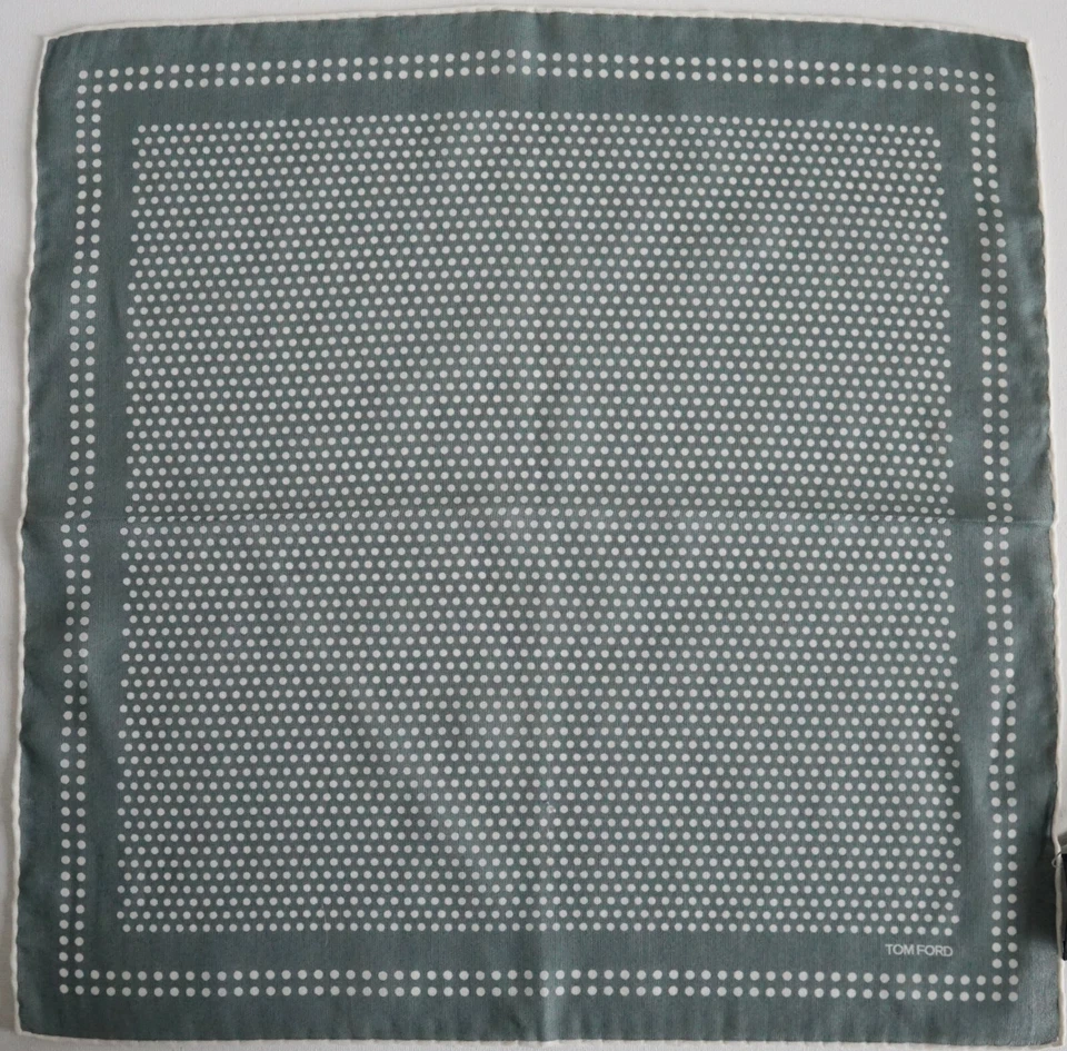 Pañuelo cuadrado de bolsillo TOM FORD auténtico nuevo con etiquetas Foto 2 de 3
