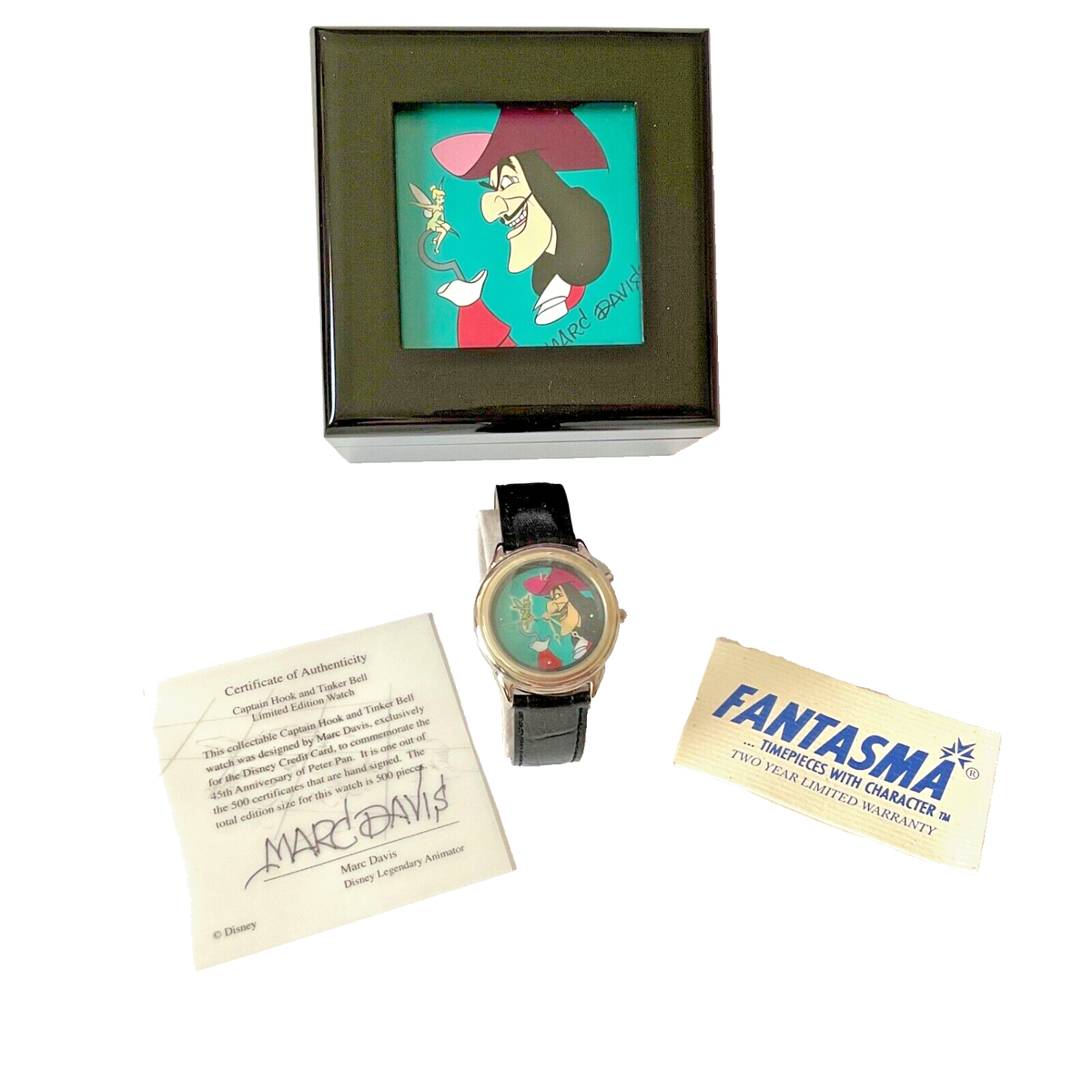 Marc Davis Disney Limited Edition Watch Cruella De Vil Watch Signature Series Marc Davis Signed Bio  main image 3