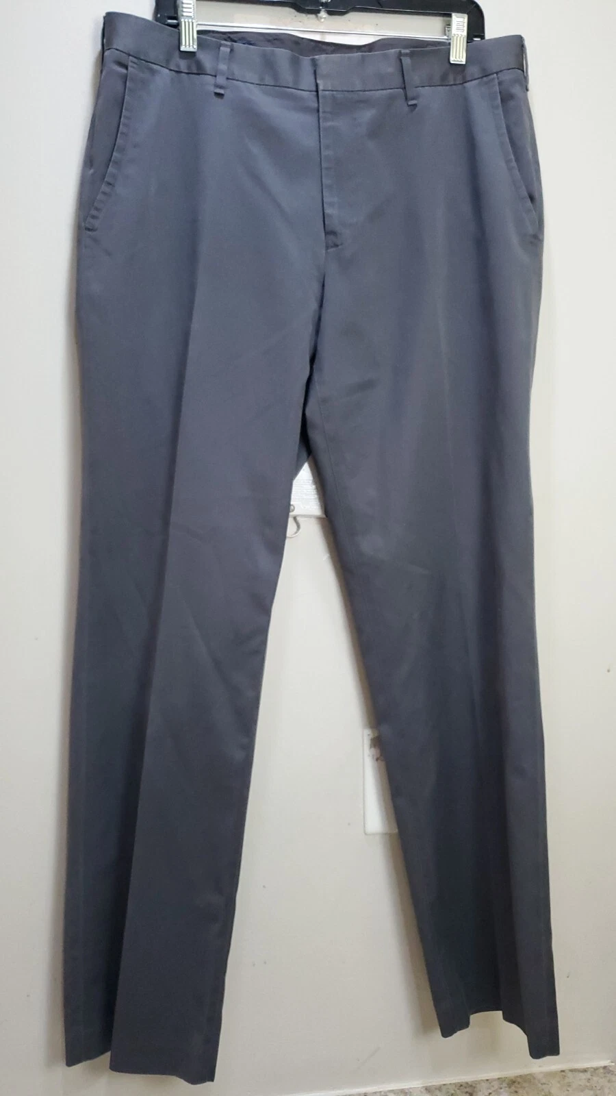 Bonobos Dress Chino Pants Mens 35 x 32 Gray Straight Leg Weekday Washed Wear