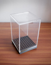 Rotating Carousel Display Case for Lego Minifigures Brickheadz Stackable (Small)
