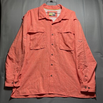 Chemise De Pêche Magellan Outdoors Homme - 2XL/XXL - Verte - Manches Longues - Occasion