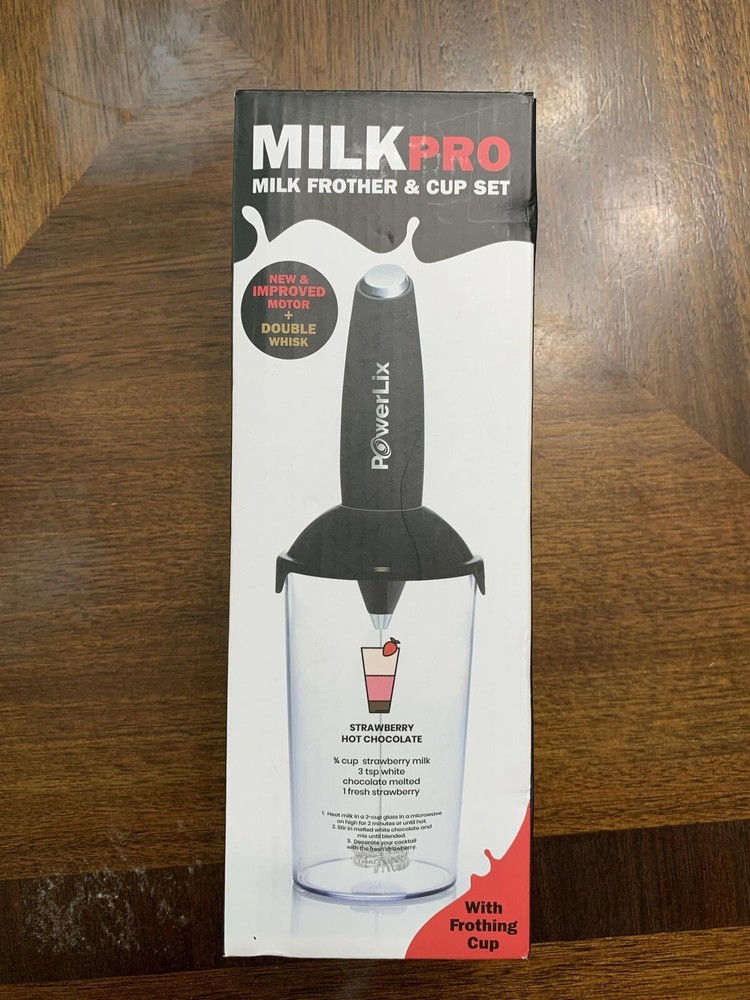 Powerlix | Milk Pro | Milk Frother & Cup Set