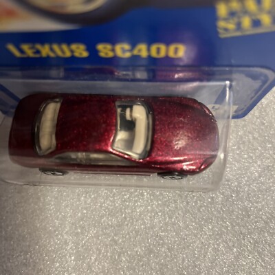 Hot Wheels LEXUS SC400 #264 Blue Card New On Card Chrome Ultra Hot
