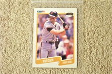 1990 Fleer (WILL CLARK, FIRST BASE) Giants, Baseball Card #54