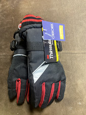 Kids Winter Snow  Ski Gloves-3M Thinsulate Waterproof Cold Weather Youth Black