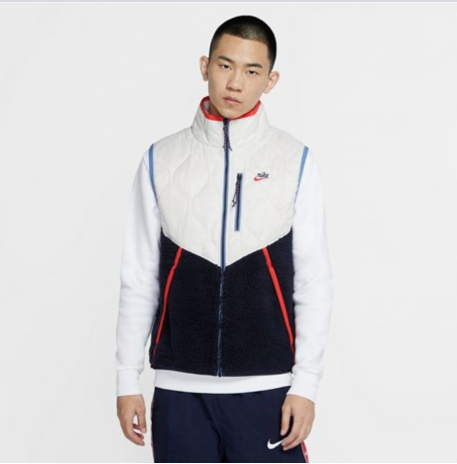 Hoodie Heritage Sherpa Jacket Nike Heritage Fleece Gilet Nike NSW