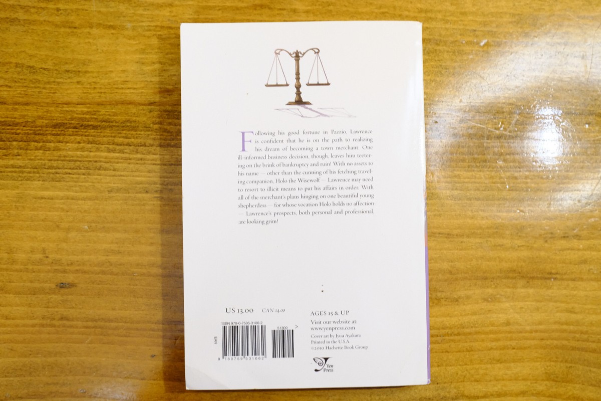 Spice Wolf Volume Light Novel