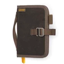 Lochby Mini Field Journal Brown | Water Resistant Wax Canvas Cover 