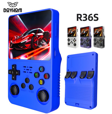 BOYHOM R36S Retro Handheld Video Game Console Linux 64-128GB 3.5 Inch IPS Screen