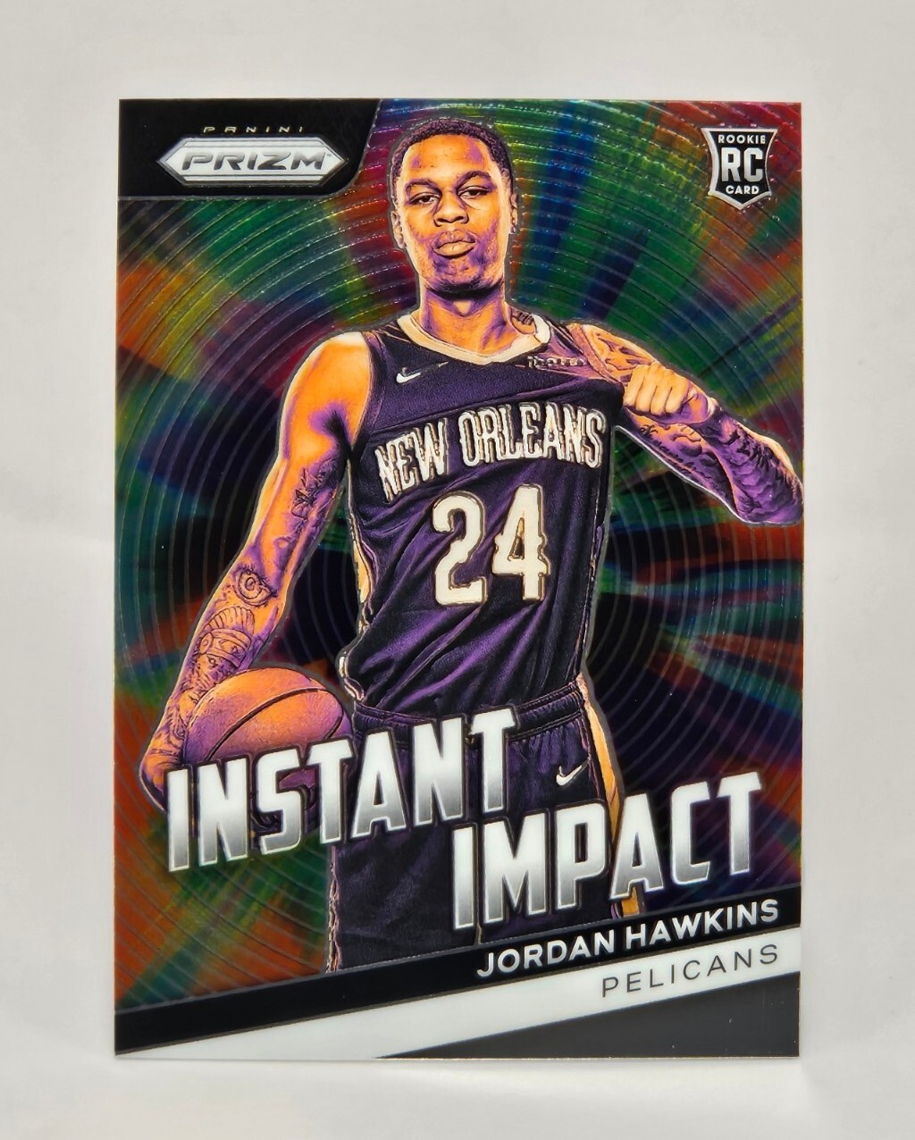 2023-24 Panini Prizm Jordan Hawkins Instant Impact RC Rookie #13 Pelicans