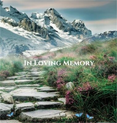 Funeral Guest Book in Loving Memory Memorial Service Guest Book, Condolence Book