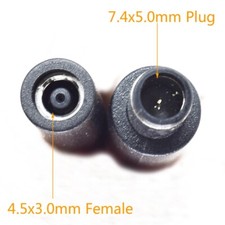 10pcs 15cm DC Power 7.4x5.0mm Male To 4.5x3.0mm Female Adapter Cable For DELL