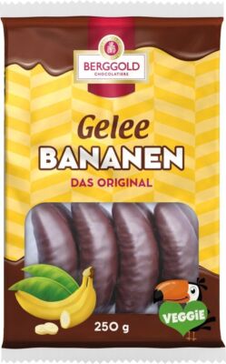 6x Berggold Gelee Bananen 250g