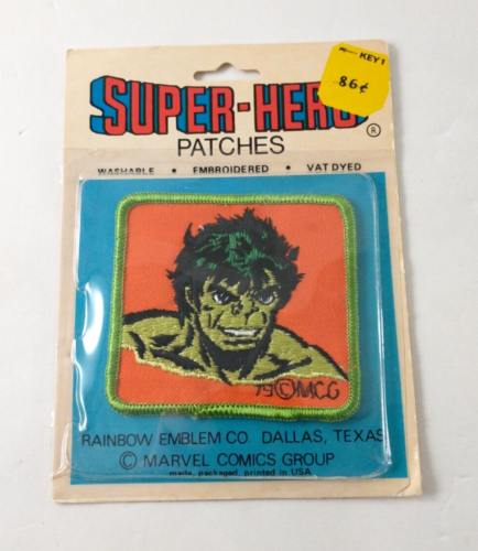 Vintage 1979 Super Hero Patches THE INCREDIBLE HULK Marvel Embroidered Patch NEW - 第 1/6 張圖片