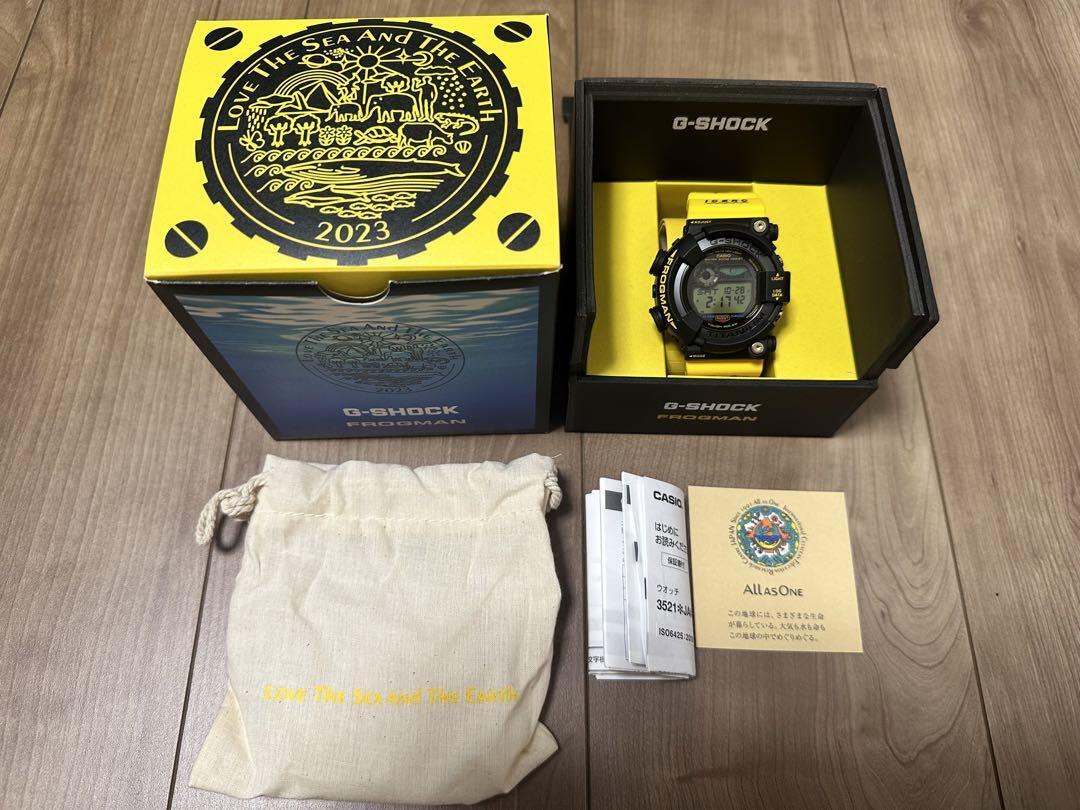 CASIO G-SHOCK FROGMAN GW-8200K-9JR Love The Sea And The Earth Yellow Watch JP CASIO G-SHOCK FROGMAN GW-8200K-9JR Love The Sea And The Earth Yellow Watch JP