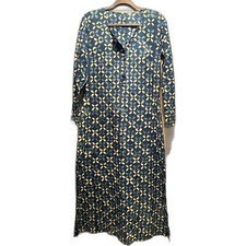 Blue  White Patterned Cover-Up   Women's Size M