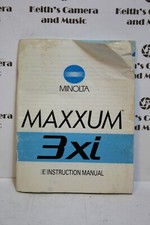 Minolta Maxxum 3xi INSTRUCTION BOOK owners manual guide free ship