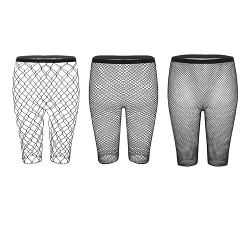 Fohevers Damen Netzstrümpfe Oberschenkelhoch Mit Nieten - Sexy Fischnetz Strümpfe Für Cosplay