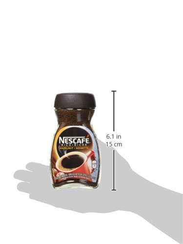 NESCAFE Rich Hazelnut Instant Coffee 3.52 Ounce Makes 50 Cups 10 Calories - Picture 6 of 8