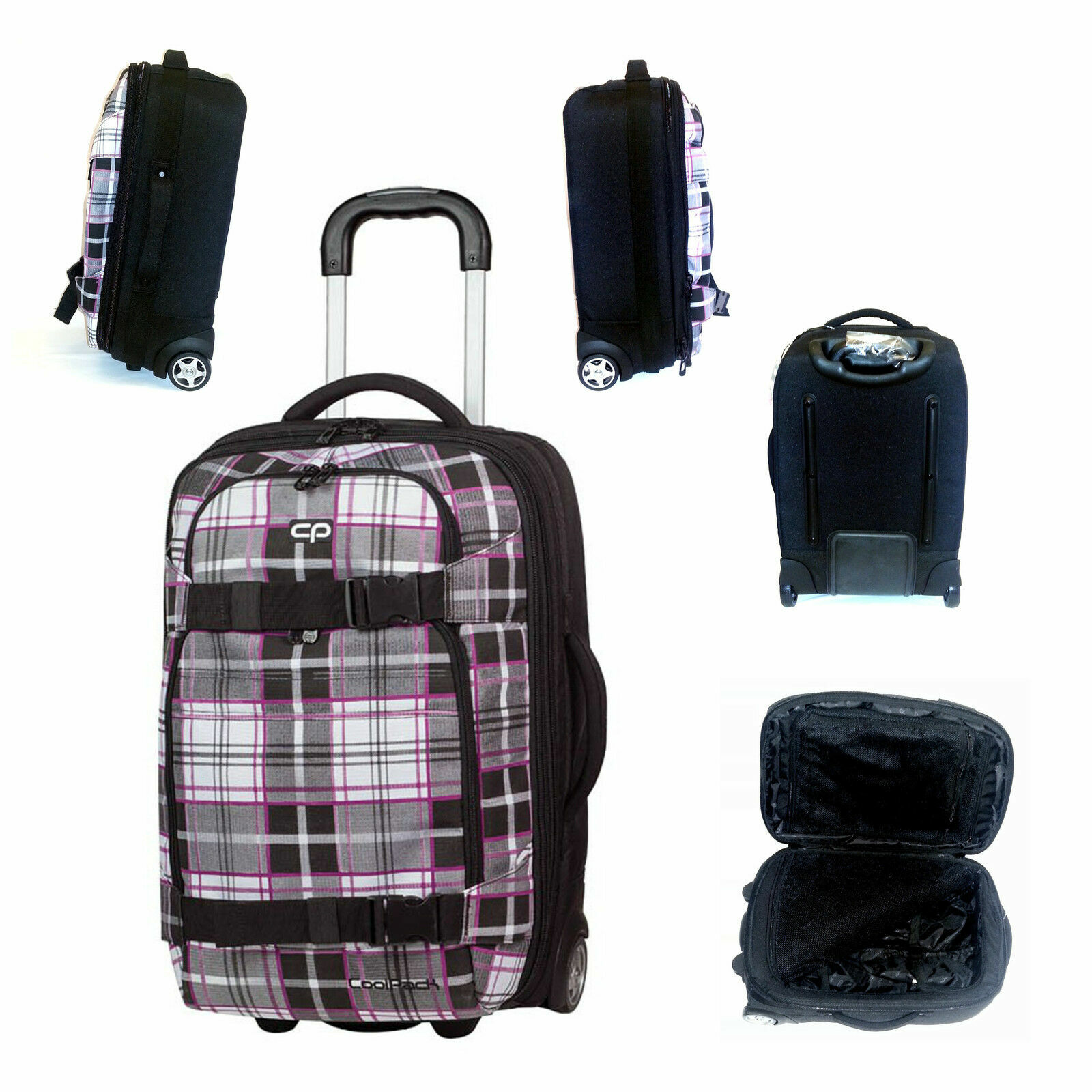 Trolley Valigia Bagaglio A Mano 52x35x25 Cm Due Ruote Cabina Viaggio Aereo 62787