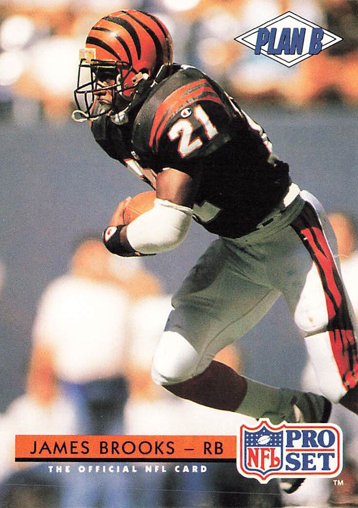 1992 Pro Set #127 James Brooks Cincinnati Bengals