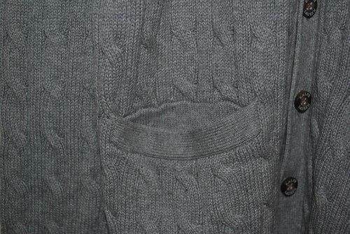 Polo Ralph Lauren Boy's Gray Cable Cardigan Sweater Size Large 14-16 - Picture 8 of 16