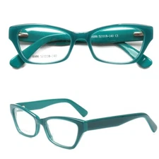 Women Vintage Cat Eye Glasses Frames Ladies Fashion Red Green Eyeglasses Acetate