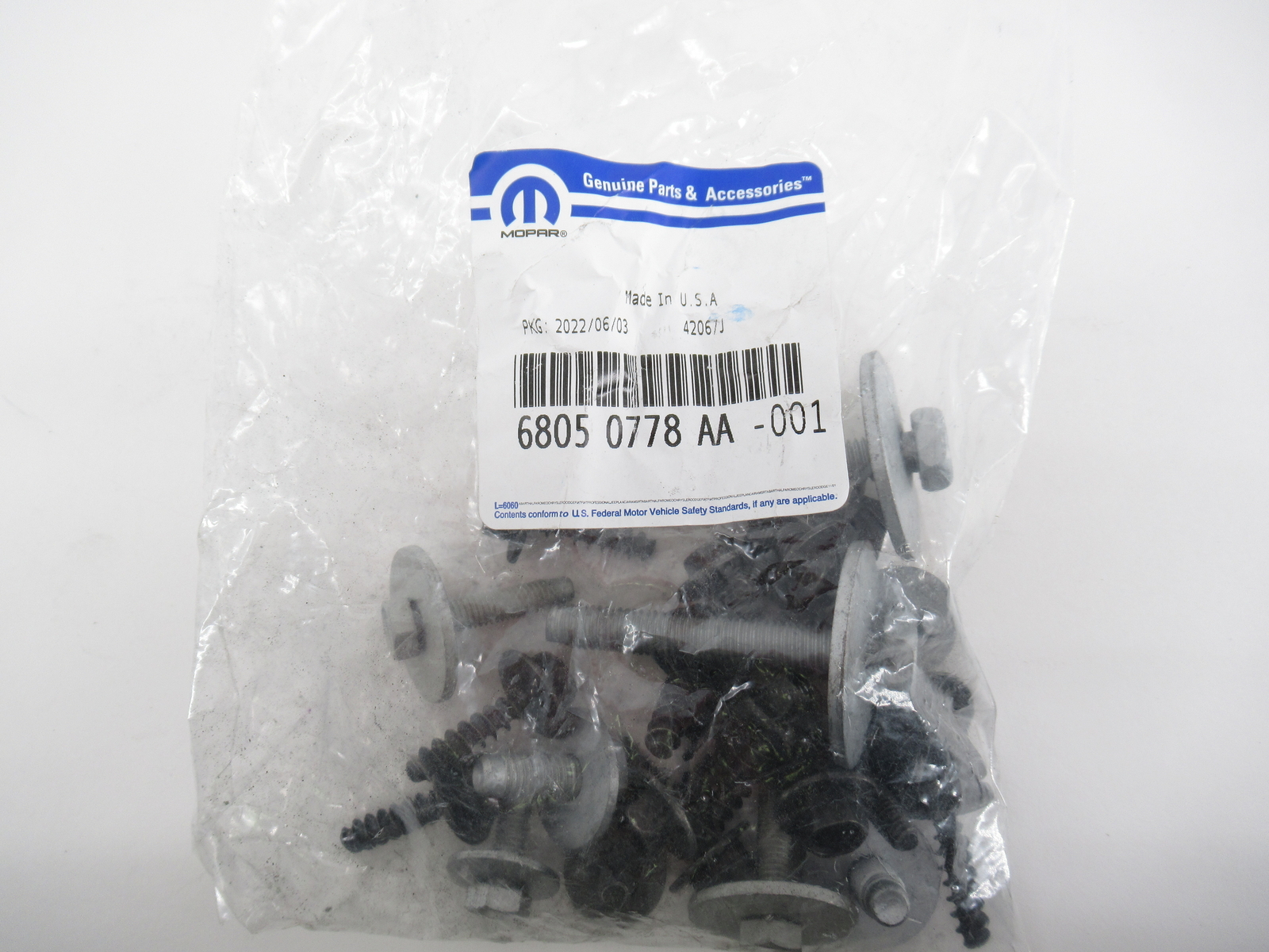 Genuine OEM Mopar Dodge Ram 68050778AA Front End Module Fastener Kit | eBay