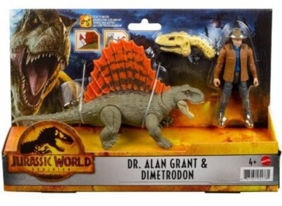 Jurassic World Dominion Dr. Alan Grant & Dimetrodon Action Figure