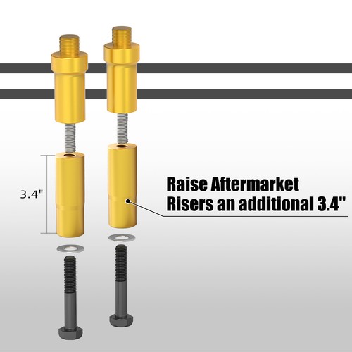 Soporte de extensiones elevador de barra para Harley Low Rider FXLR 107 Low Rider S FXLRS 114 - Imagen 4 de 8