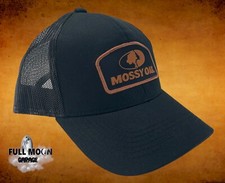 New Mossy Oak Black Snapback Trucker Mens Cap Hat