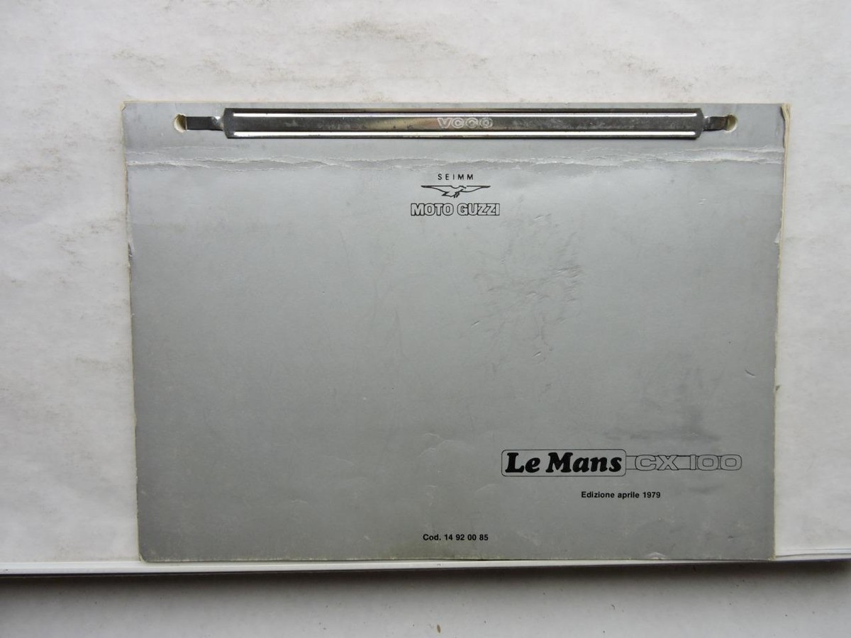 1979 Moto Guzzi Le Mans CX 100 Parts List Motorcycle Book B11966