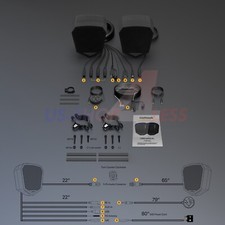 6 Waterproof Bluetooth ATV UTV RZR Polaris St...