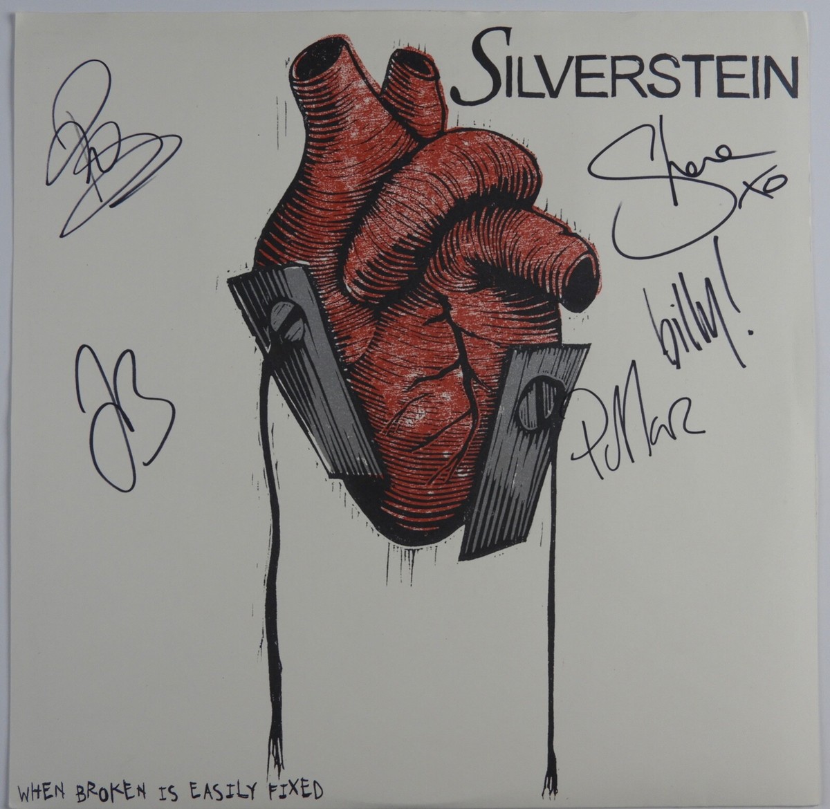 Silverstein JSA signed autograph Vinyl Record When Broken Is