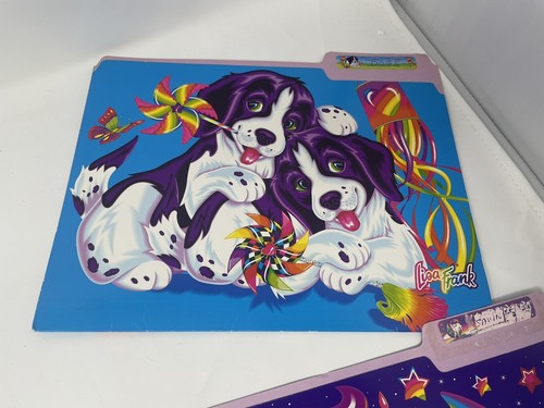Lot Of 4 Used Lisa Frank File Folders Dog Horse Unicorn - Picture 4 of 8