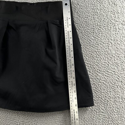 Jupe-culotte Zara Femme Noire Taille S, Coupe A, Fermeture Dos, Courte, Polyester