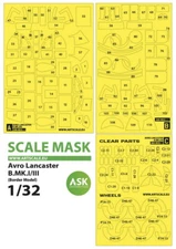 1/32 Avro Lancaster B Mk.I/III Express Self-adhesive Masking for Border Model