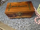 Vintage Cedar Chest Trinket Jewelry Box + Estate Jewelry Beads — photo 1