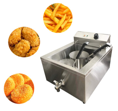 INTSUPERMAI Funnel Cake Donut Deep Fryer Commercial&Home Restaurant Stainless 