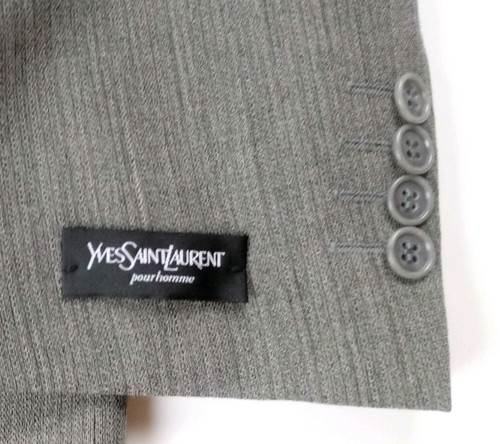 NWT Yves Saint Laurent Gray/Grey Blazer Wool Blend Size 54R EU 44 US NWT - Picture 4 of 12