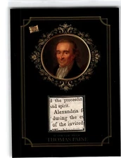 Pieces of the Past Relic Card   Thomas Paine