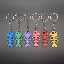 Funny Fish Keychain – Cute Flexible Keyring for Fishing and Marine Life Lovers