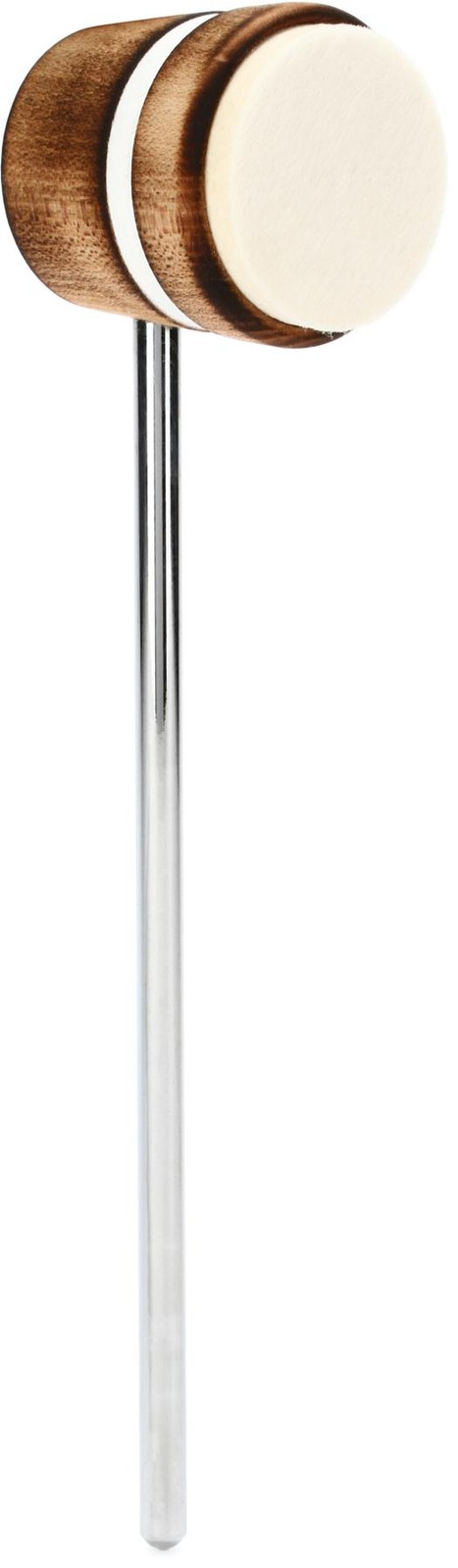 Легкая фетровая колотушка для бас-барабана Daddy от Low Boy - Выжженная, в белую полоску