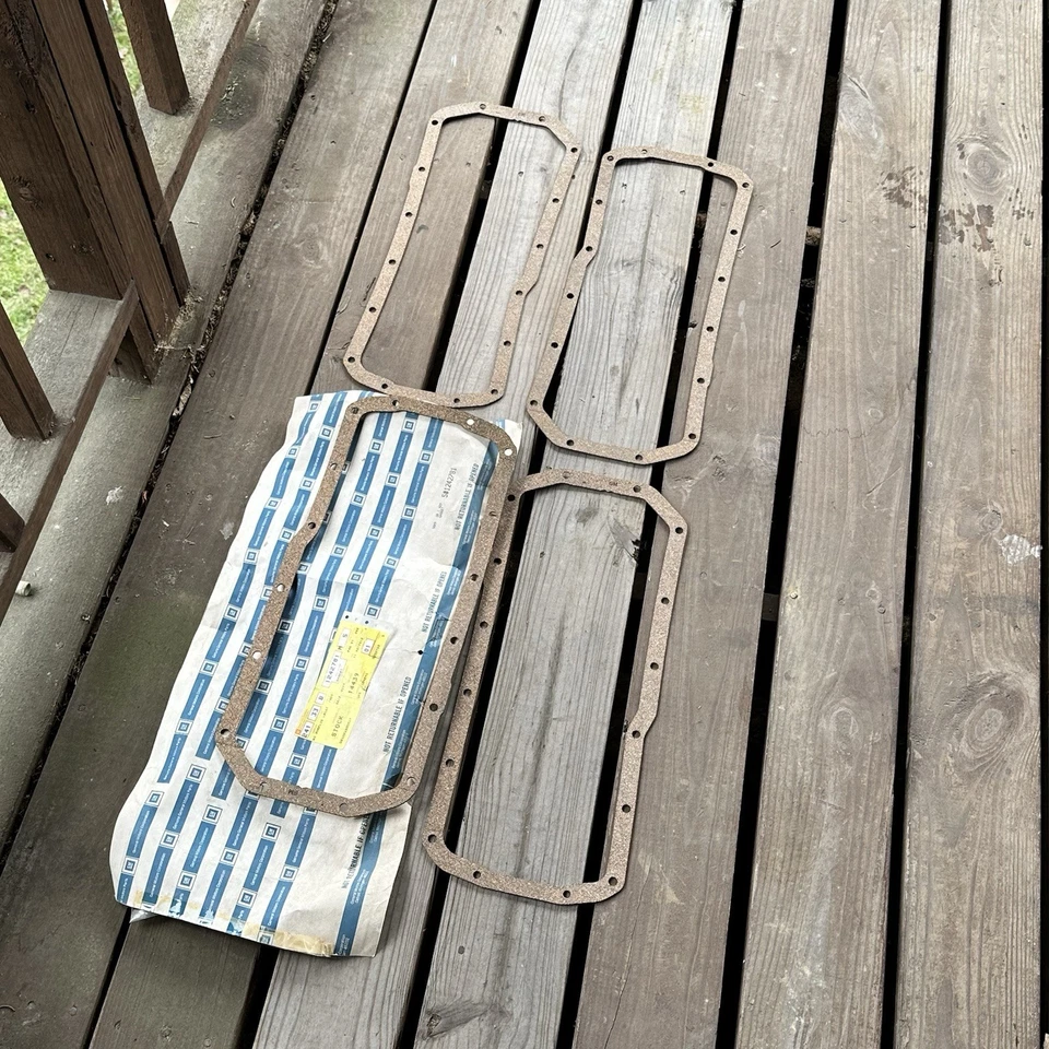 4-Nuevo GM 1242781 Junta de cárter de aceite Buick 300 340 350 V-8 Lesabre Skylark Century Foto 4 de 4