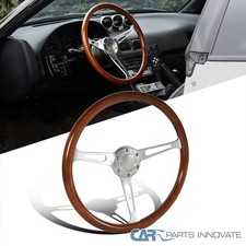 380mm15inch Aluminum Spokes Vintage Classic Wooden Wood Grain Steering Wheel 380mm15inch Aluminum Spokes Vintage Classic Wooden Wood Grain Steering Wheel