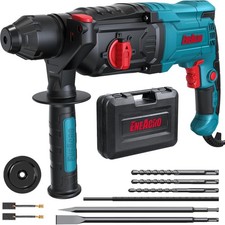 Sicherer SDS-Plus Bohrhammer mit 4 Funktionen und 3 Bohrern im Lieferumfang